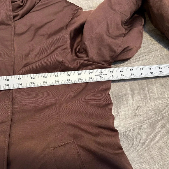 Abercrombie & Fitch Ultra Tech Puffer Coat in Chocolate Brown Size Small - Picture 4 of 10